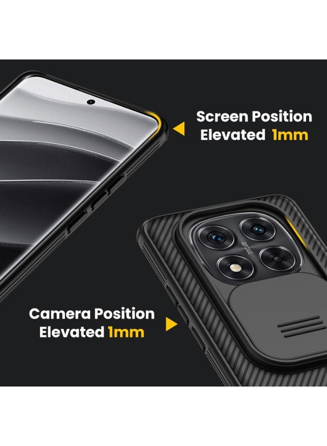 Nillkin for Xiaomi Redmi Note 14 Pro Plus 5G Case TPU + PC Material, Camera Lens Protection Slide Design, Anti-Fingerprint Protective Back Cover, Shockproof Mobile Phone Case - Image 3